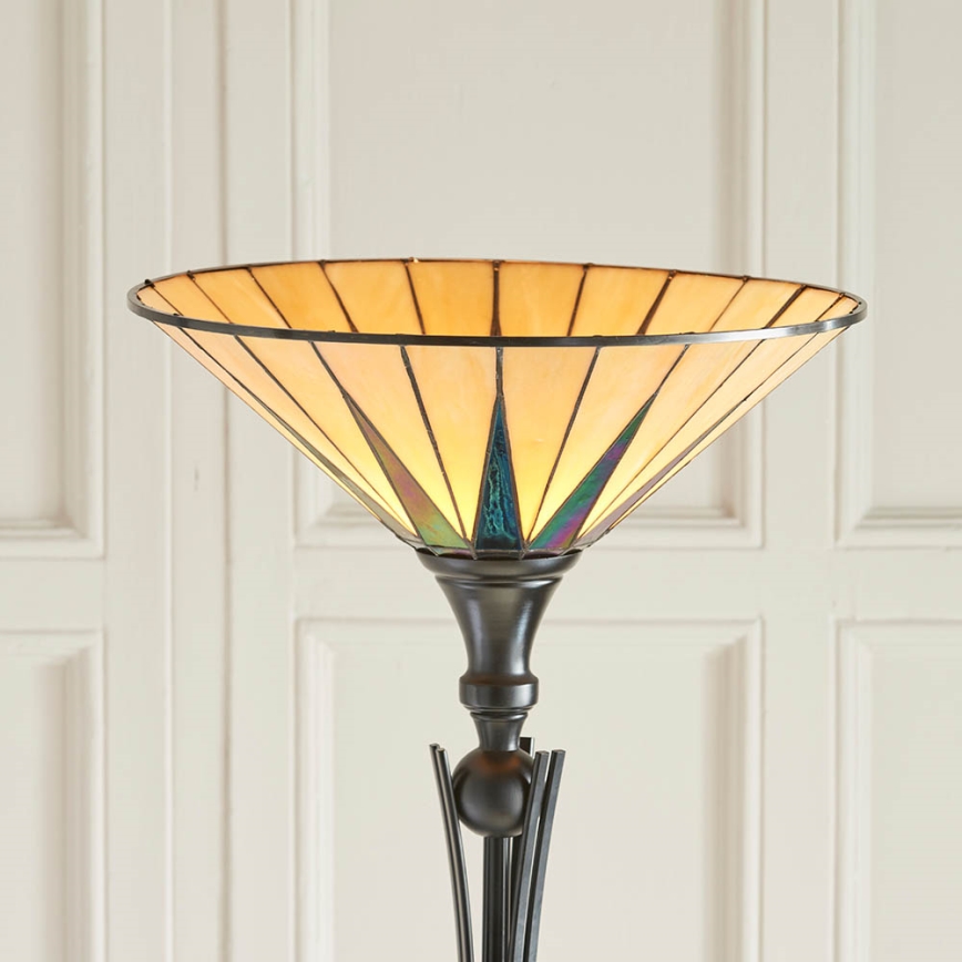 Endon 64042 - Stojací lampa DARK STAR 1xE27/60W/230V pr. 42 cm