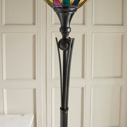 Endon 64042 - Stojací lampa DARK STAR 1xE27/60W/230V pr. 42 cm