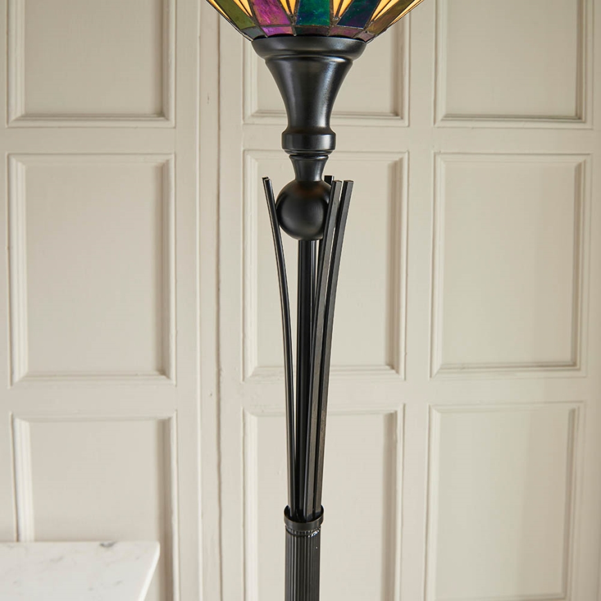 Endon 64042 - Stojací lampa DARK STAR 1xE27/60W/230V pr. 42 cm