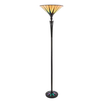 Endon 64042 - Stojací lampa Tiffany DARK STAR 1xE27/60W/230V pr. 42 cm