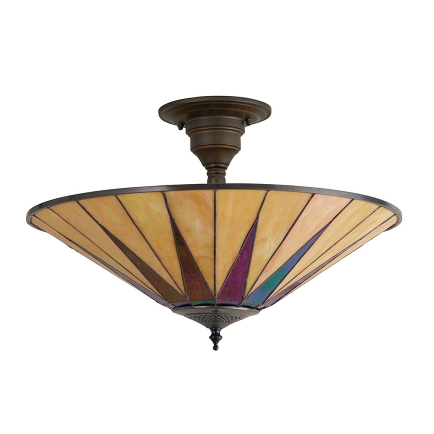 Endon 64043 - Přisazený lustr DARK STAR 3xE27/60W/230V pr. 49 cm