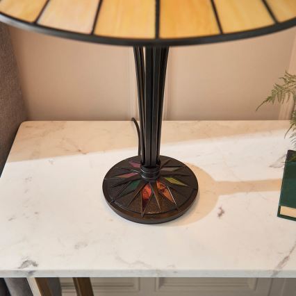 Endon 64045 - Stolní lampa DARK STAR 2xE27/60W/230V pr. 49 cm