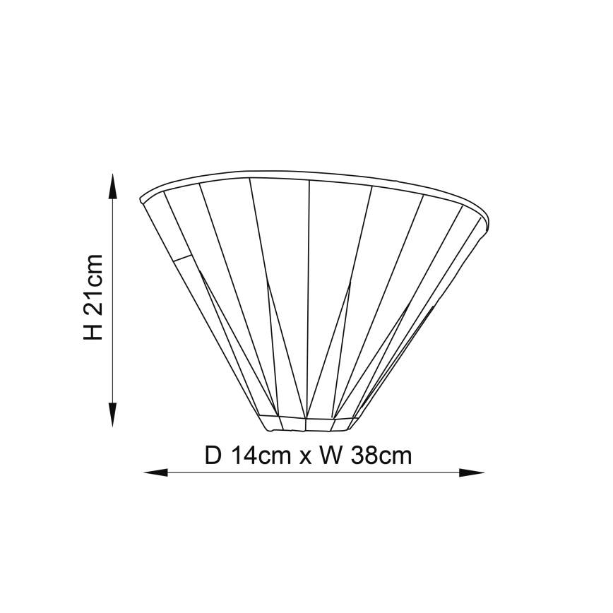 Endon 64046 - Nástěnné svítidlo DARK STAR 1xE14/40W/230V
