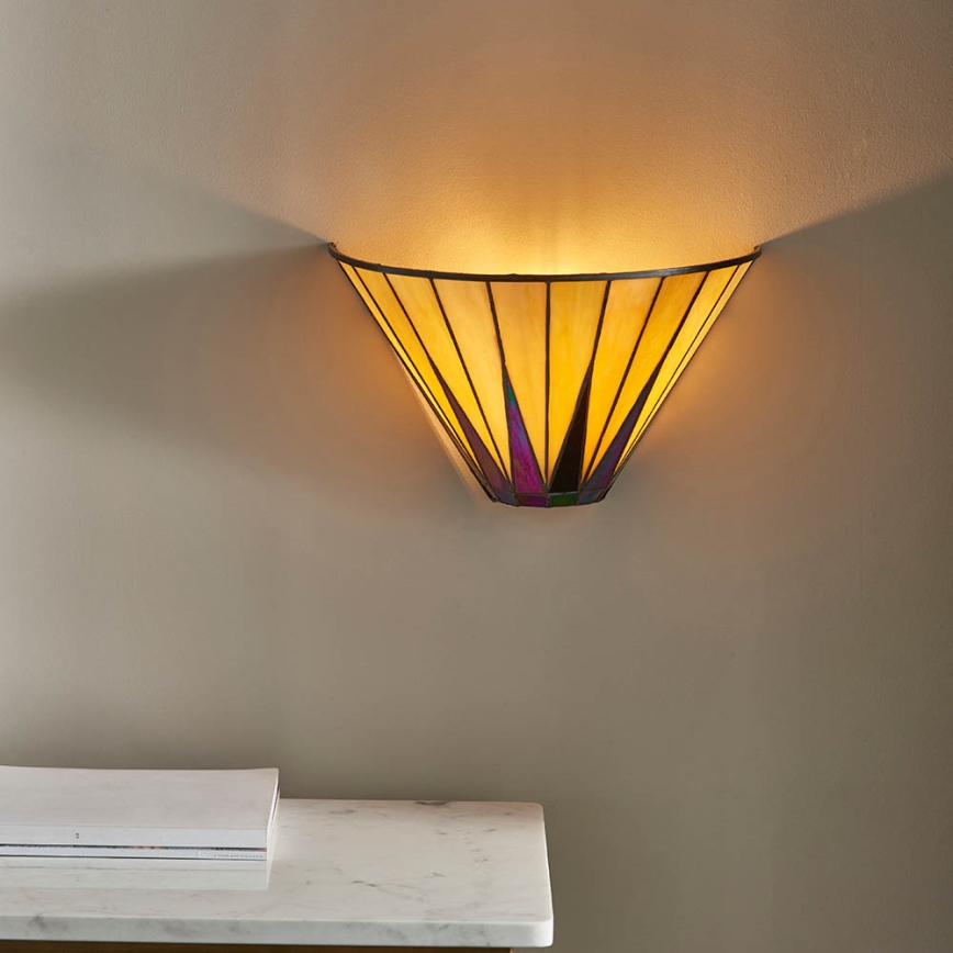 Endon 64046 - Nástěnné svítidlo Tiffany DARK STAR 1xE14/40W/230V