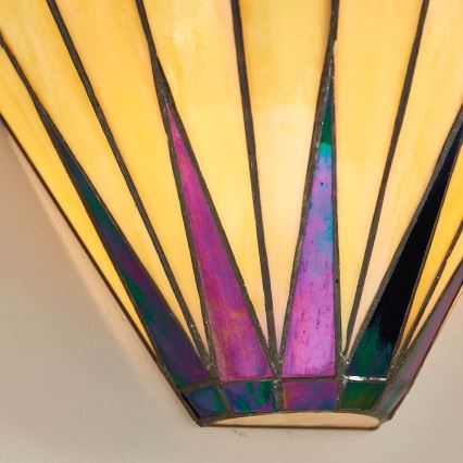 Endon 64046 - Nástěnné svítidlo Tiffany DARK STAR 1xE14/40W/230V