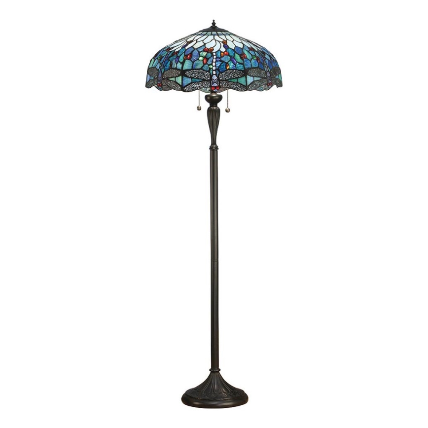Endon 64069 - Stojací lampa DRAGONFLY 2xE27/60W/230V pr. 50 cm