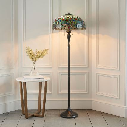 Endon 64069 - Stojací lampa DRAGONFLY 2xE27/60W/230V pr. 50 cm