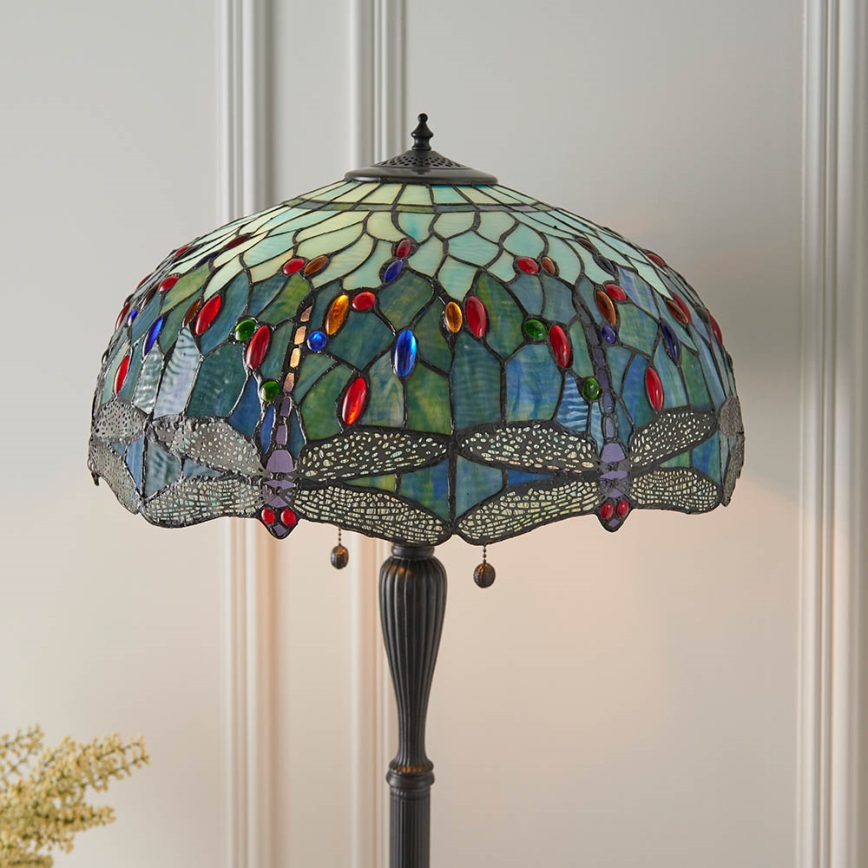 Endon 64069 - Stojací lampa DRAGONFLY 2xE27/60W/230V pr. 50 cm