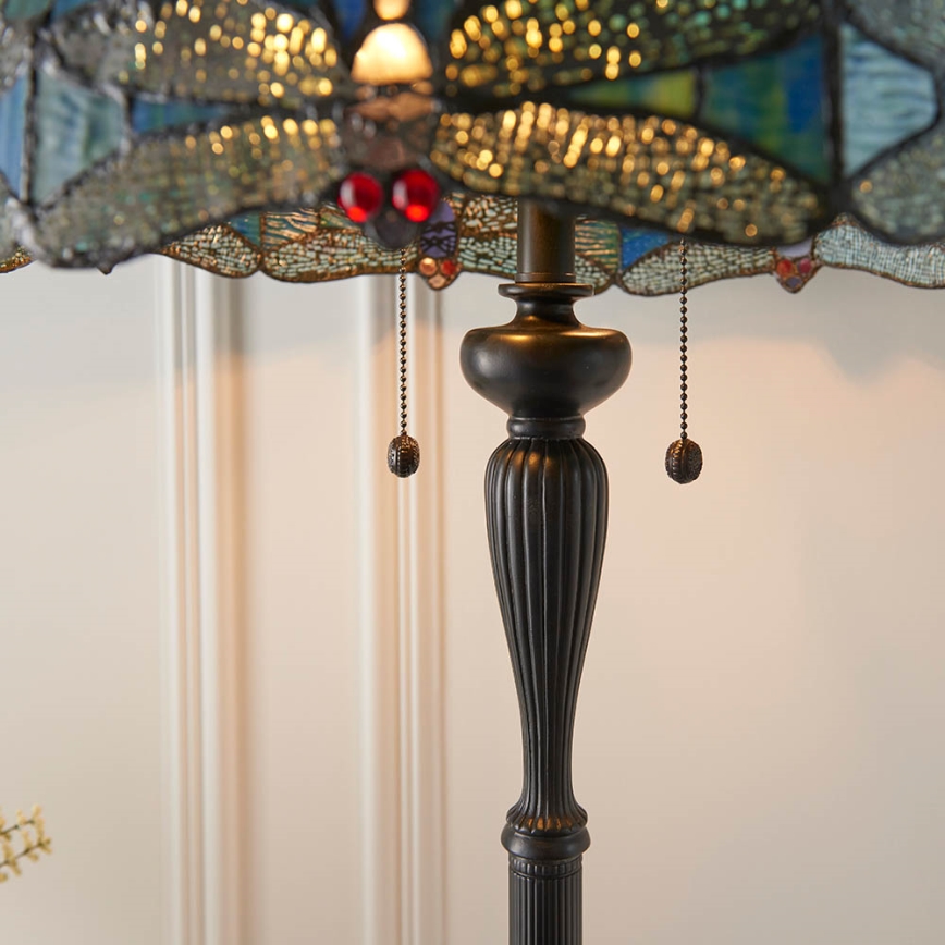 Endon 64069 - Stojací lampa DRAGONFLY 2xE27/60W/230V pr. 50 cm