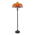 Endon 64070 - Stojací lampa Tiffany DRAGONFLY 2xE27/60W/230V pr. 50 cm