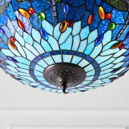 Endon 64075 - Lustr na řetězu DRAGONFLY 3xE27/60W/230V pr. 41 cm