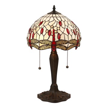 Endon 64086 - Stolní lampa Tiffany DRAGONFLY 2xE27/60W/230V pr. 30 cm