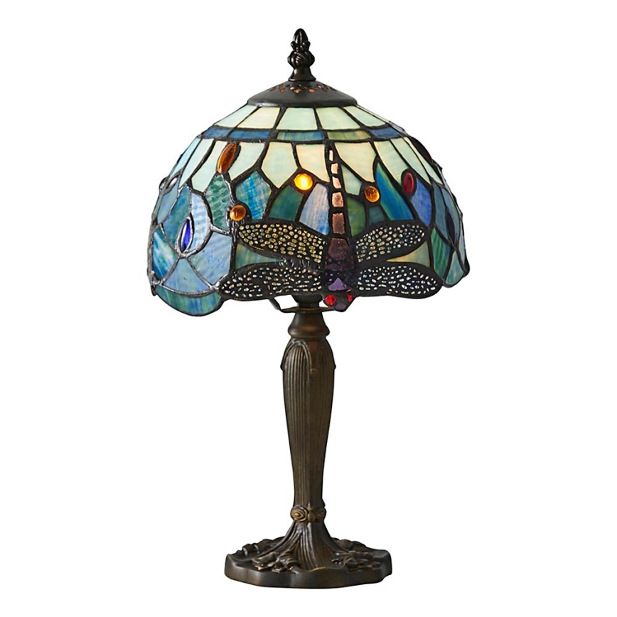 Endon 64088 - Stolní lampa Tiffany DRAGONFLY 1xE14/7W/230V pr. 20 cm