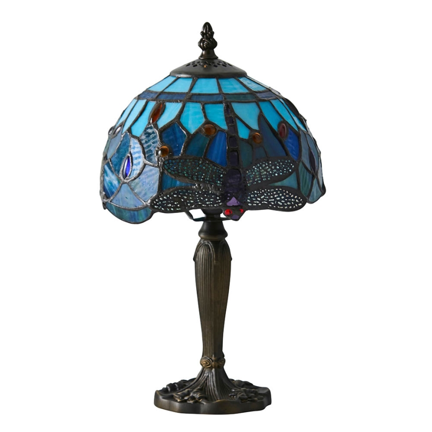 Endon 64088 - Stolní lampa Tiffany DRAGONFLY 1xE14/7W/230V pr. 20 cm