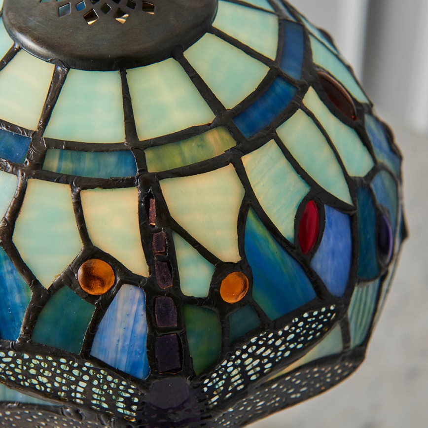 Endon 64088 - Stolní lampa Tiffany DRAGONFLY 1xE14/7W/230V pr. 20 cm