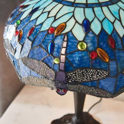 Endon 64089 - Stolní lampa DRAGONFLY 2xE27/60W/230V pr. 41 cm