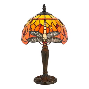 Endon 64091 - Stolní lampa Tiffany DRAGONFLY 1xE14/40W/230V pr. 20 cm