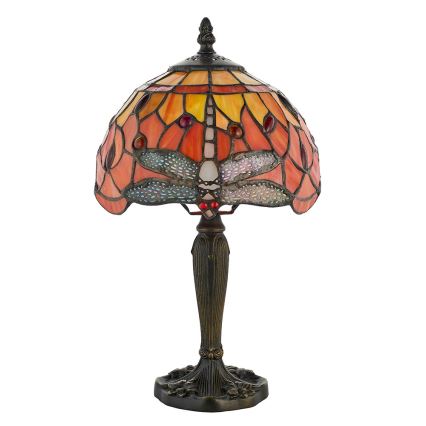 Endon 64091 - Stolní lampa Tiffany DRAGONFLY 1xE14/7W/230V pr. 20 cm