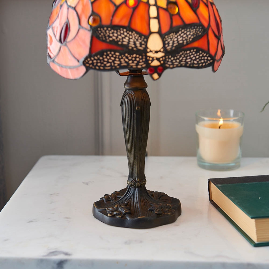 Endon 64091 - Stolní lampa Tiffany DRAGONFLY 1xE14/7W/230V pr. 20 cm