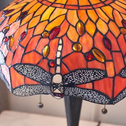 Endon 64093 - Stolní lampa DRAGONFLY 2xE27/60W/230V pr. 41 cm