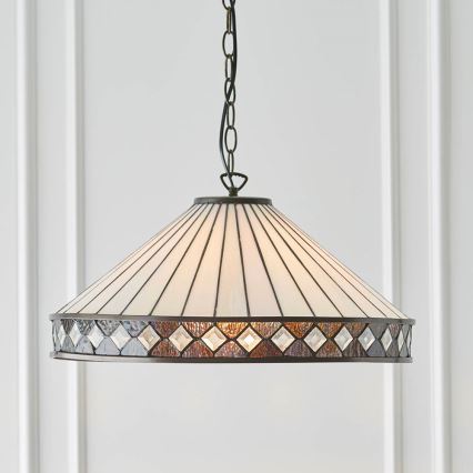 Endon 64147 - Lustr na řetězu FARGO 1xE27/60W/230V pr. 50 cm