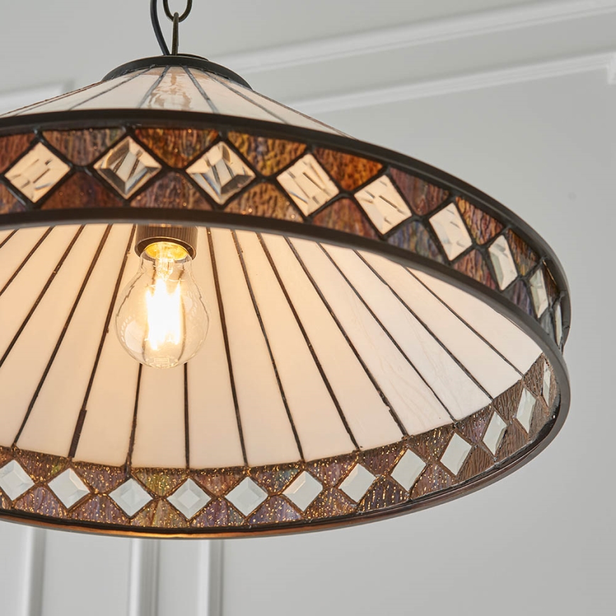 Endon 64147 - Lustr na řetězu FARGO 1xE27/60W/230V pr. 50 cm
