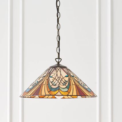 Endon 64162 - Lustr na řetězu HECTOR 1xE27/60W/230V pr. 40 cm