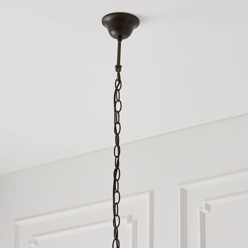 Endon 64162 - Lustr na řetězu HECTOR 1xE27/60W/230V pr. 40 cm