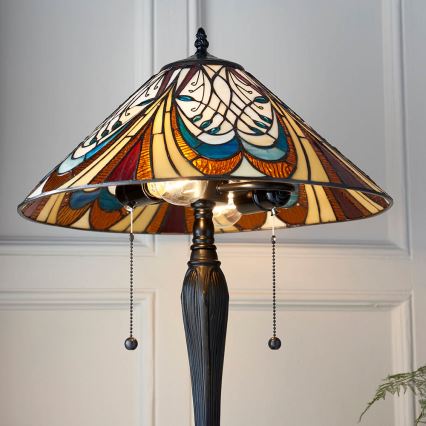 Endon 64163 - Stolní lampa HECTOR 2xE27/60W/230V pr. 40 cm