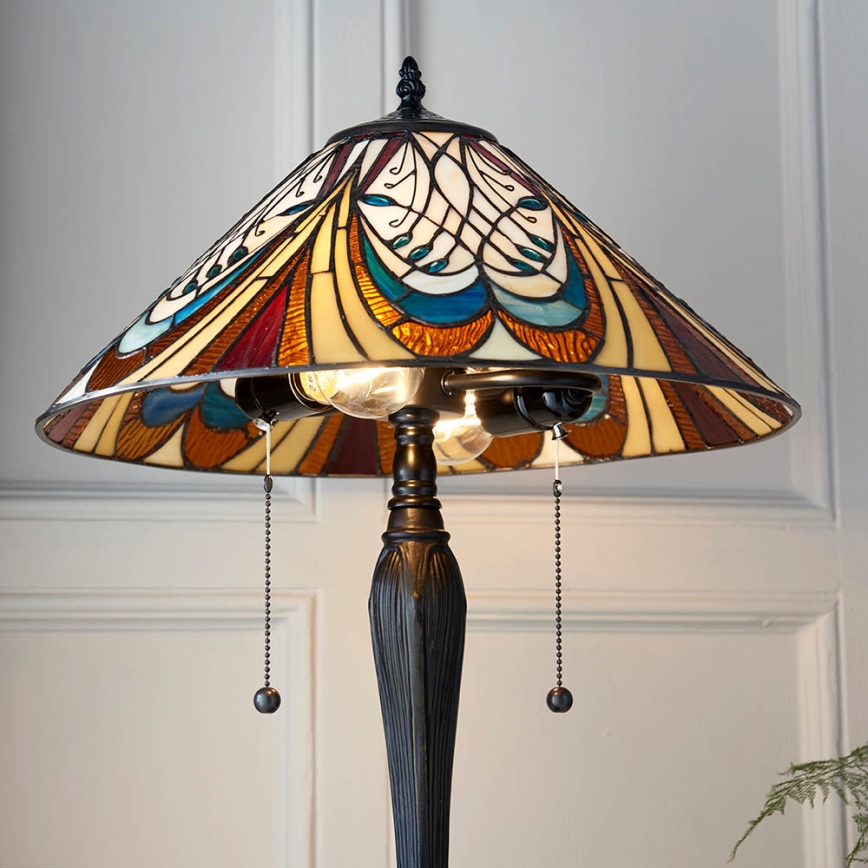 Endon 64163 - Stolní lampa HECTOR 2xE27/60W/230V pr. 40 cm