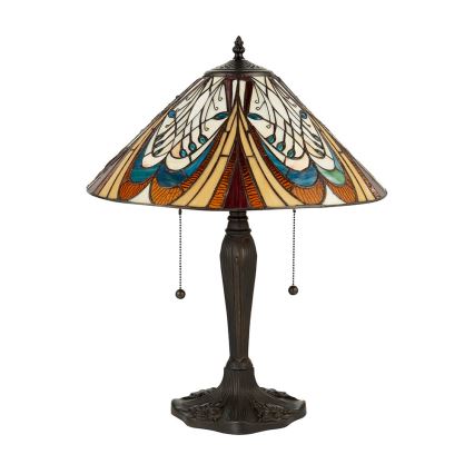 Endon 64163 - Stolní lampa HECTOR 2xE27/60W/230V pr. 40 cm