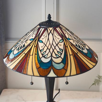 Endon 64163 - Stolní lampa HECTOR 2xE27/60W/230V pr. 40 cm