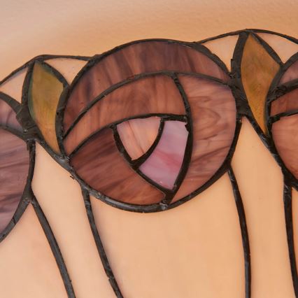 Endon 64173 - Stropní svítidlo Tiffany HUTCHINSON 2xE27/60W/230V pr. 50 cm