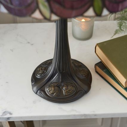 Endon 64177 - Stolní lampa Tiffany HUTCHINSON 1xE27/60W/230V pr. 40 cm