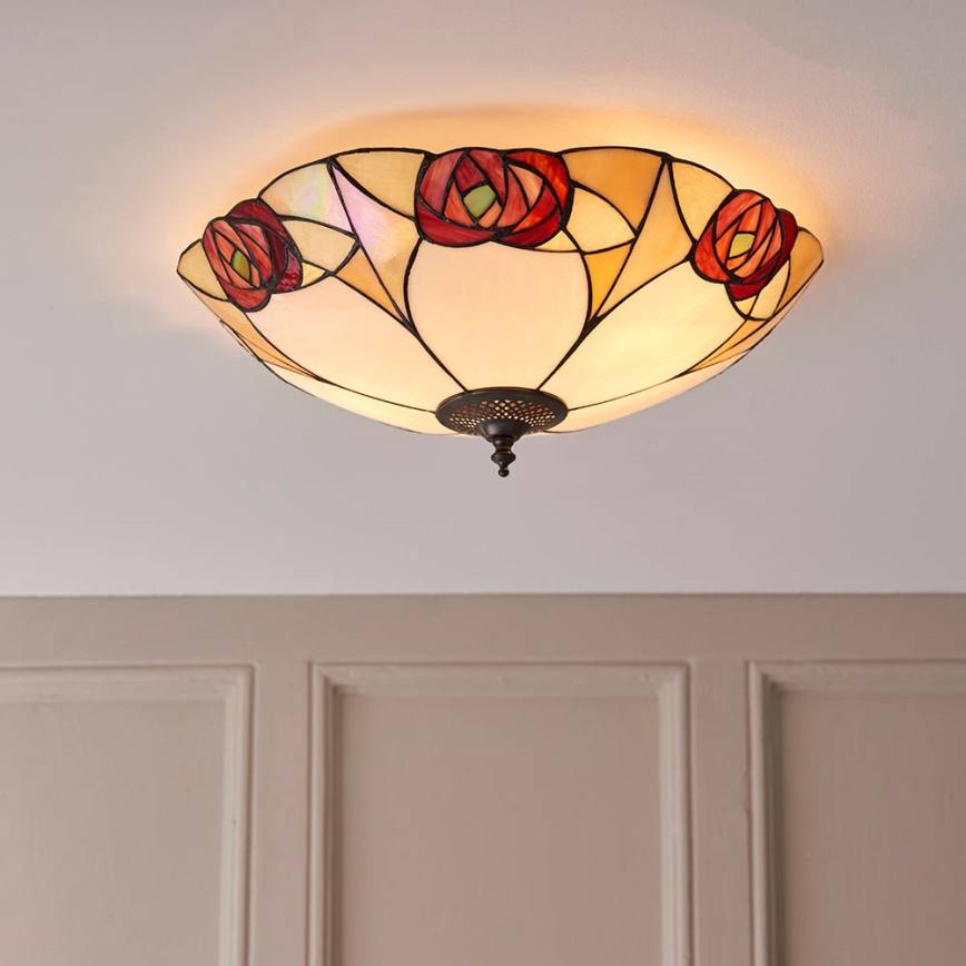 Endon 64182 - Stropní svítidlo INGRAM 2xE27/60W/230V pr. 45 cm