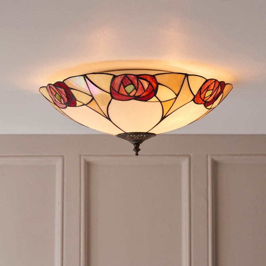 Endon 64182 - Stropní svítidlo INGRAM 2xE27/60W/230V pr. 45 cm
