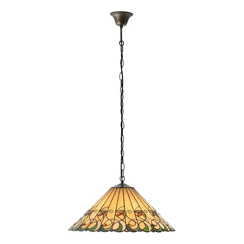 Endon 64194 - Lustr na řetězu JAMELIA 3xE27/60W/230V pr. 50 cm