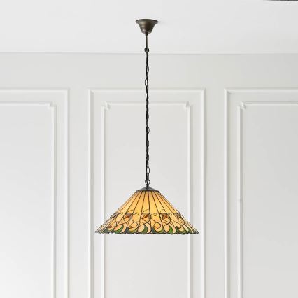 Endon 64194 - Lustr na řetězu JAMELIA 3xE27/60W/230V pr. 50 cm