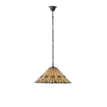 Endon 64194 - Lustr na řetězu JAMELIA 3xE27/60W/230V pr. 50 cm