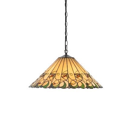 Endon 64194 - Lustr na řetězu JAMELIA 3xE27/60W/230V pr. 50 cm