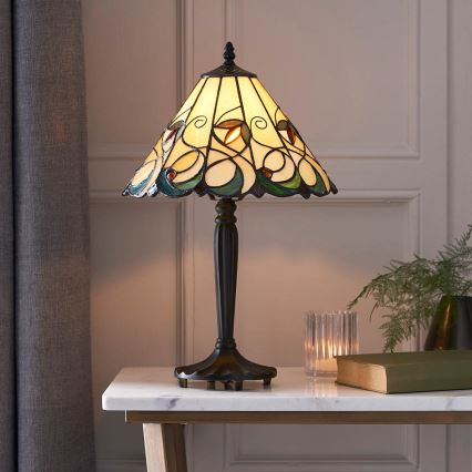 Endon 64195 - Stolní lampa JAMELIA 1xE27/60W/230V pr. 31 cm
