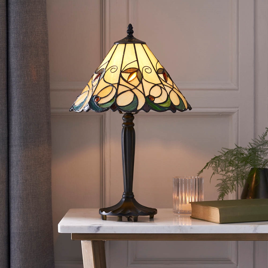 Endon 64195 - Stolní lampa JAMELIA 1xE27/60W/230V pr. 31 cm