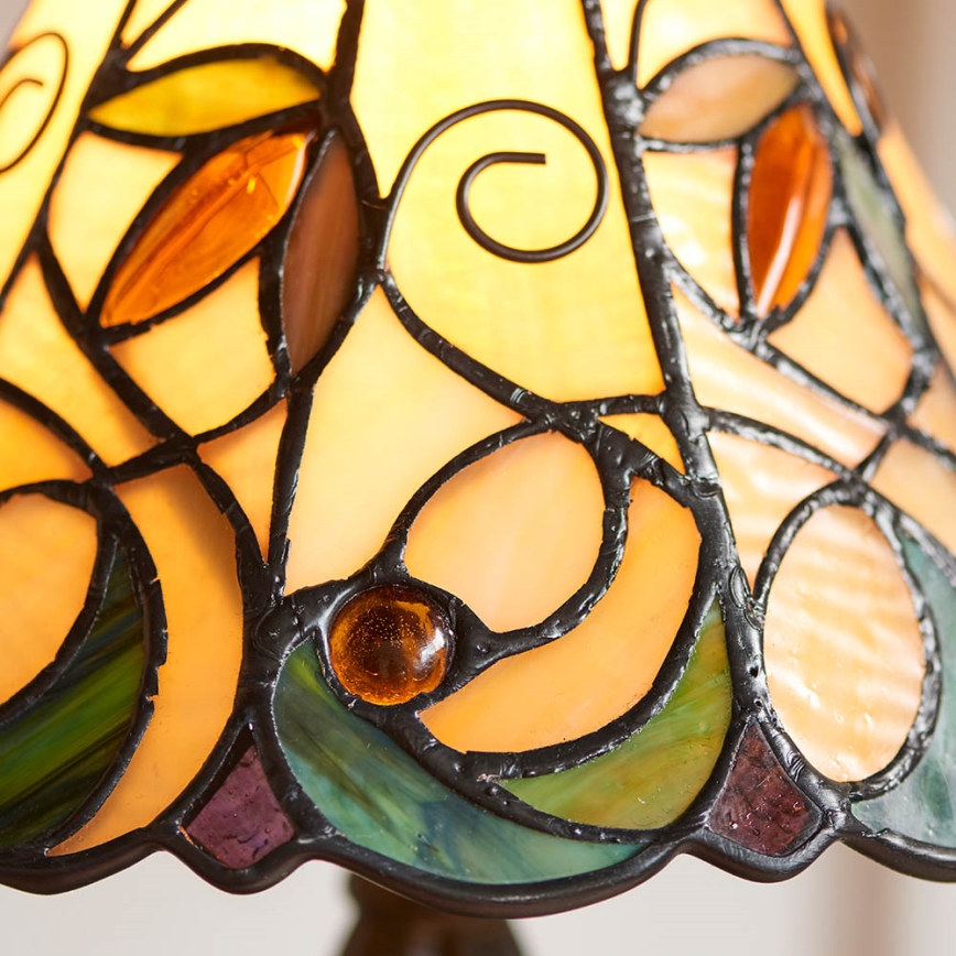 Endon 64196 - Stolní lampa Tiffany JAMELIA 1xE14/40W/230V pr. 20 cm