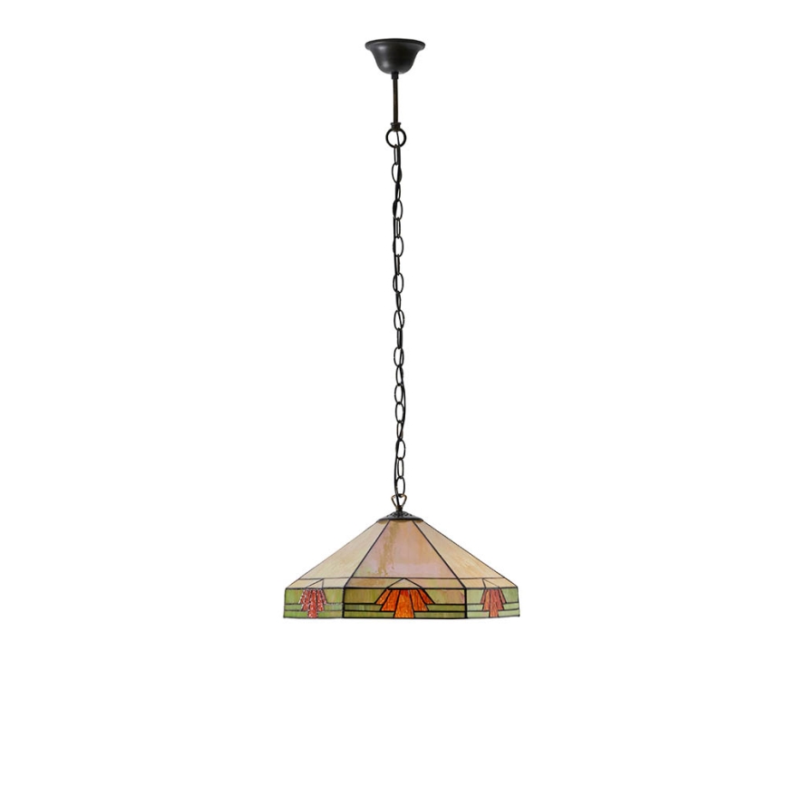Endon 64285 - Lustr na řetězu NEVADA 1xE27/60W/230V pr. 35 cm