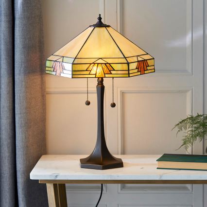 Endon 64286 - Stolní lampa NEVADA 2xE27/60W/230V pr. 40 cm