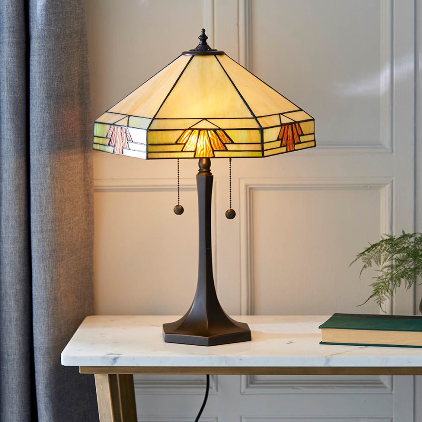 Endon 64286 - Stolní lampa NEVADA 2xE27/60W/230V pr. 40 cm