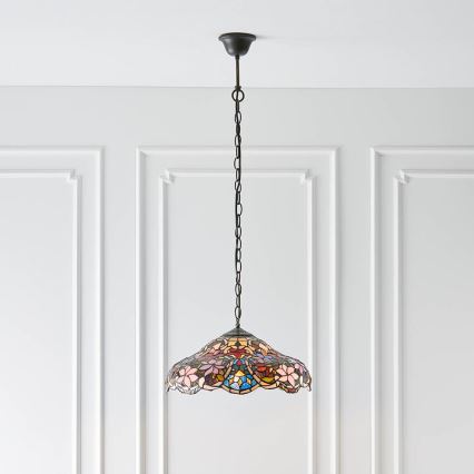 Endon 64325 - Lustr na řetězu SULLIVAN 1xE27/60W/230V pr. 40 cm