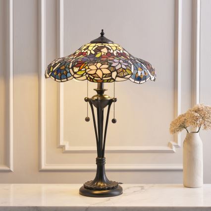 Endon 64326 - Stolní lampa SULLIVAN 2xE27/60W/230V pr. 40 cm