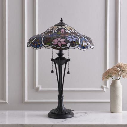 Endon 64326 - Stolní lampa SULLIVAN 2xE27/60W/230V pr. 40 cm