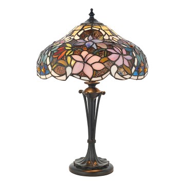 Endon 64327 - Stolní lampa Tiffany SULLIVAN 2xE14/40W/230V pr. 30 cm